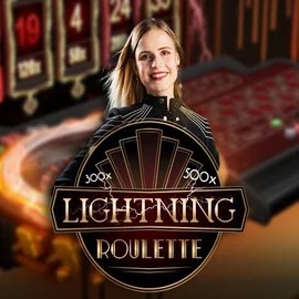 Live Casino logo of Lightning Roulette from Evolution at Lizaro Casino
