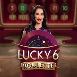 Lucky 6 Roulette slot logo by Pragmatic Play at Lizaro Casino