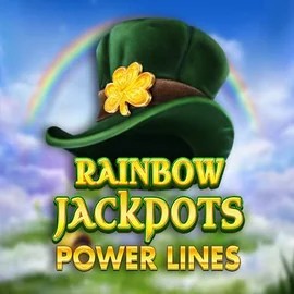 Rainbow Jackpots Power Lines by Red Tiger Gaming, showcased at lizarocasinos.eu – game logo